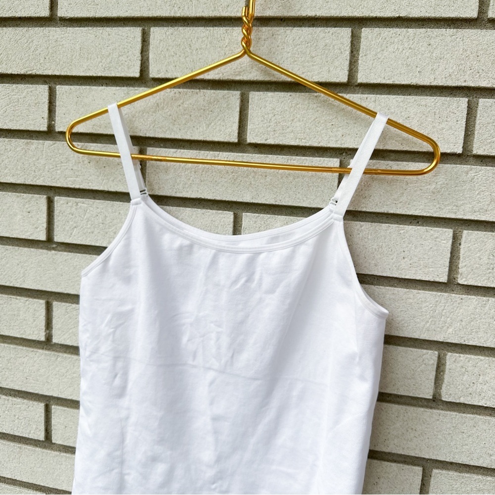 Shapermint Essentials Scoop Neck White Compression Cami Tank 4XL Plus Size - Picture 4 of 6